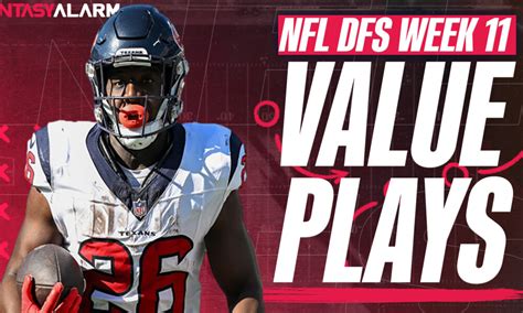 best fanduel lineup week 11|FanDuel NFL DFS Week 11 Picks: Top Lineup Plays (2023).